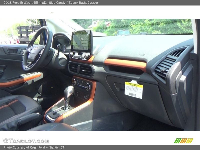 Blue Candy / Ebony Black/Copper 2018 Ford EcoSport SES 4WD