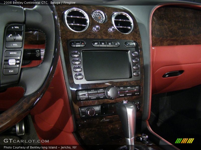 2008 Bentley Continental GTC, Beluga / Fireglow/Beluga/Burr Walnut, Front Console - 2008 Bentley Continental GTC 