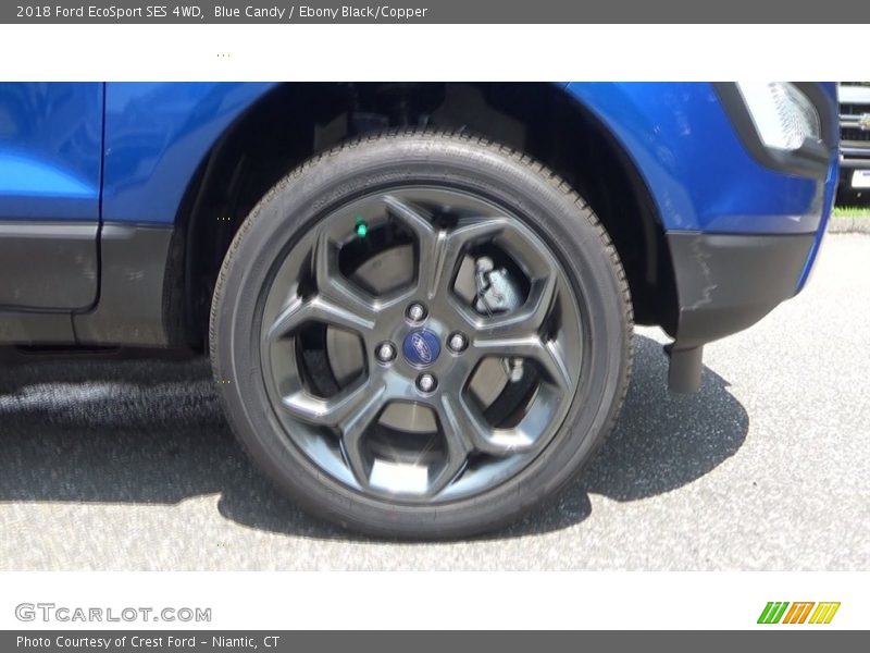 Blue Candy / Ebony Black/Copper 2018 Ford EcoSport SES 4WD