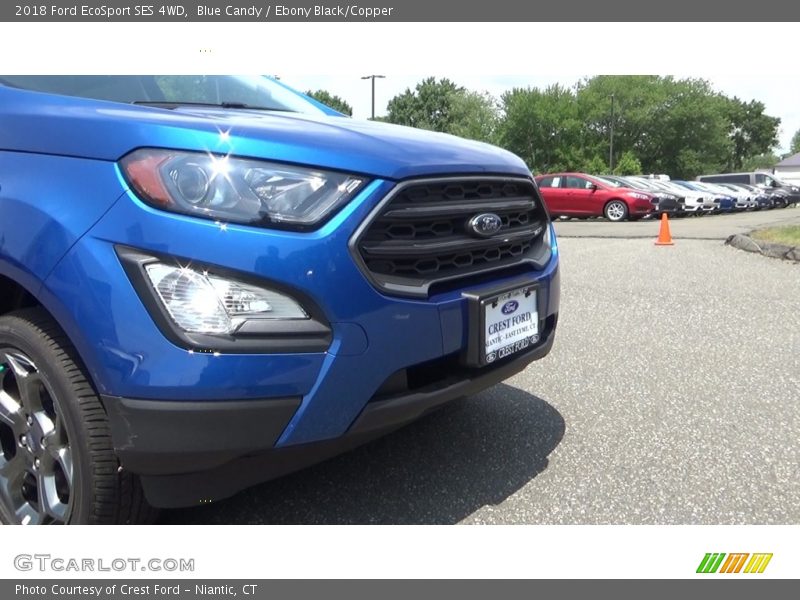 Blue Candy / Ebony Black/Copper 2018 Ford EcoSport SES 4WD
