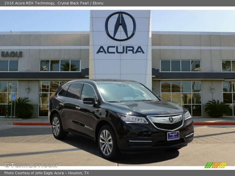 Crystal Black Pearl / Ebony 2016 Acura MDX Technology