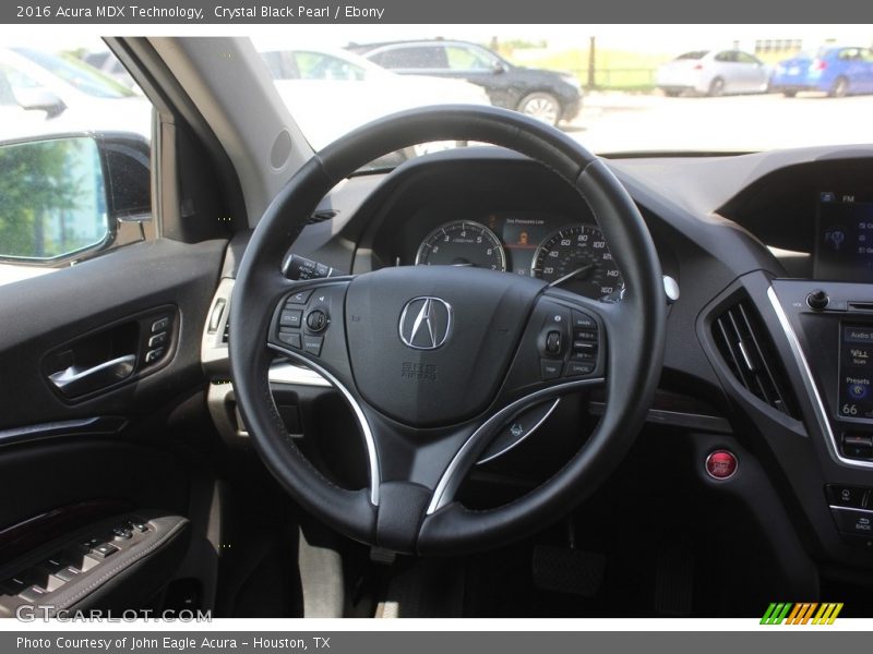 Crystal Black Pearl / Ebony 2016 Acura MDX Technology