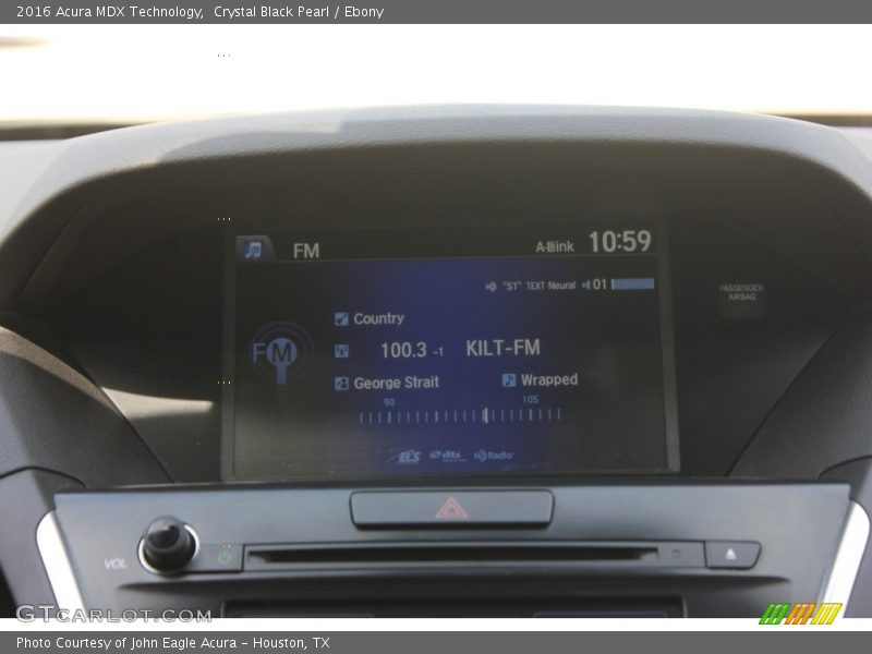 Crystal Black Pearl / Ebony 2016 Acura MDX Technology