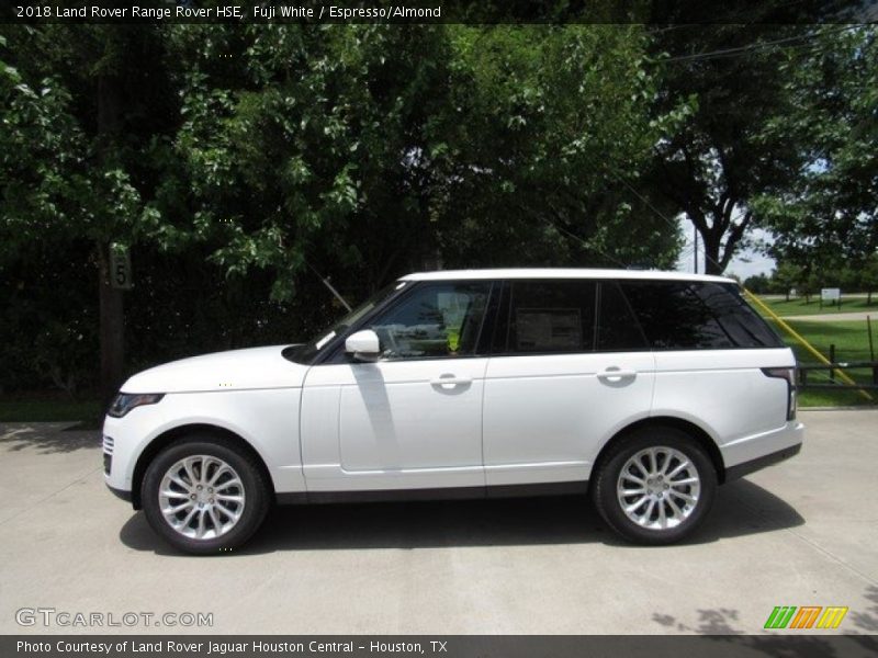 Fuji White / Espresso/Almond 2018 Land Rover Range Rover HSE
