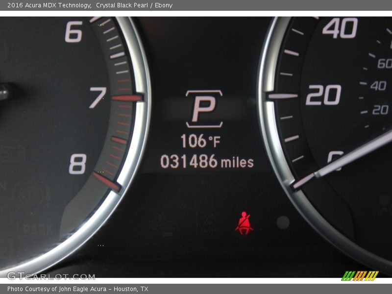 Crystal Black Pearl / Ebony 2016 Acura MDX Technology