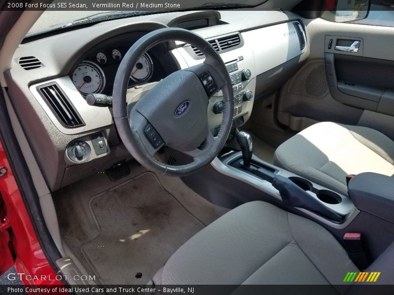 Vermillion Red / Medium Stone 2008 Ford Focus SES Sedan