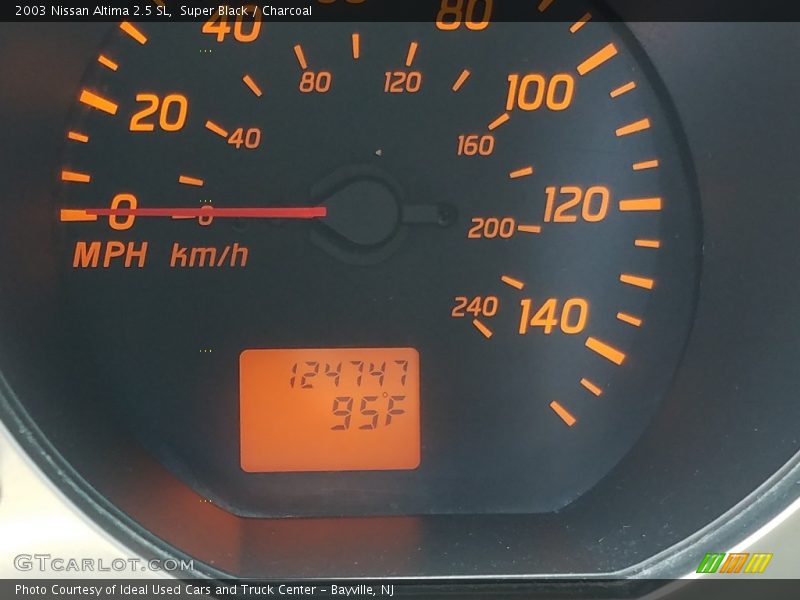 Super Black / Charcoal 2003 Nissan Altima 2.5 SL