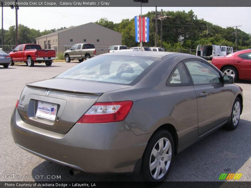 Galaxy Gray Metallic / Gray 2008 Honda Civic LX Coupe