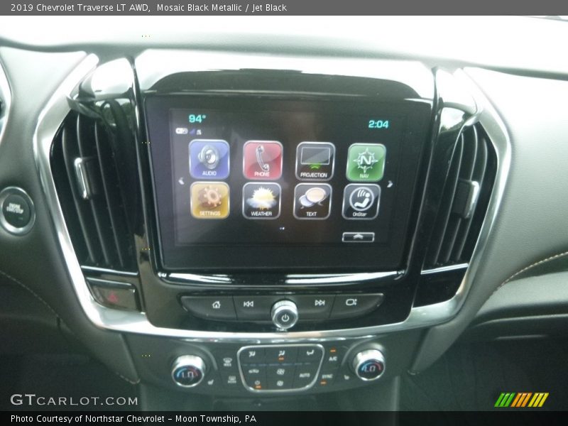 Mosaic Black Metallic / Jet Black 2019 Chevrolet Traverse LT AWD