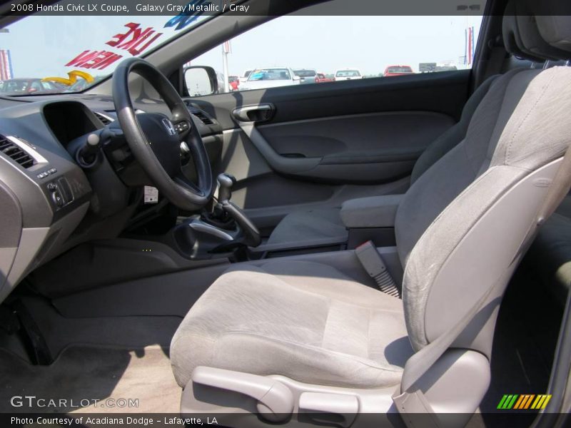 Galaxy Gray Metallic / Gray 2008 Honda Civic LX Coupe