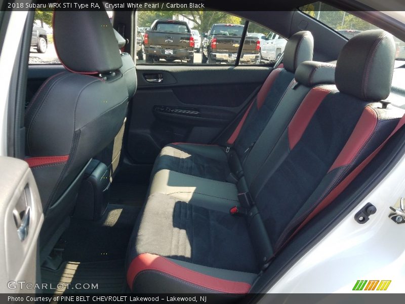 Rear Seat of 2018 WRX STI Type RA