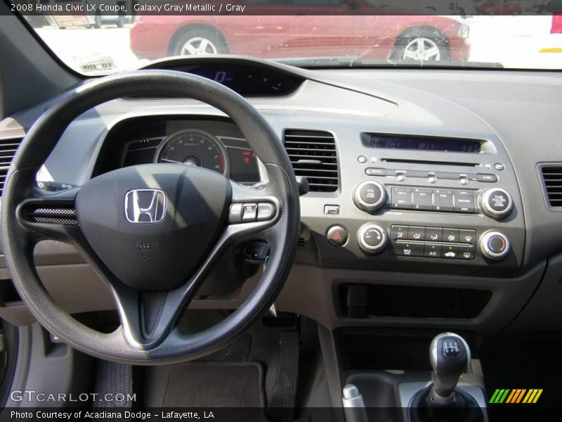 Galaxy Gray Metallic / Gray 2008 Honda Civic LX Coupe
