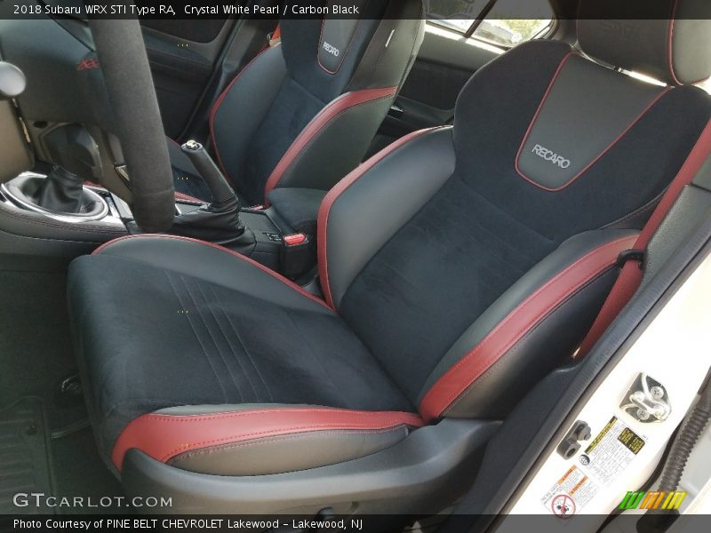 Front Seat of 2018 WRX STI Type RA