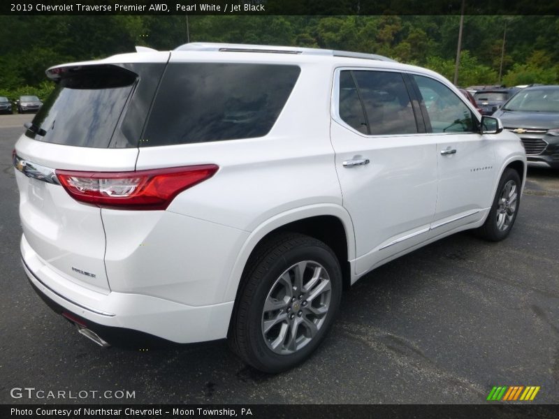 Pearl White / Jet Black 2019 Chevrolet Traverse Premier AWD