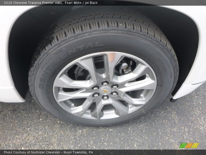 Pearl White / Jet Black 2019 Chevrolet Traverse Premier AWD