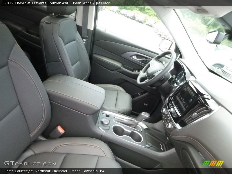 Pearl White / Jet Black 2019 Chevrolet Traverse Premier AWD