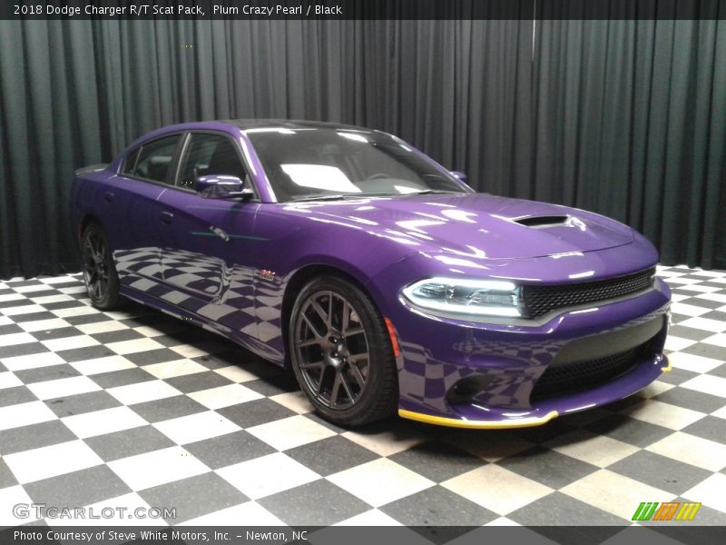 Plum Crazy Pearl / Black 2018 Dodge Charger R/T Scat Pack