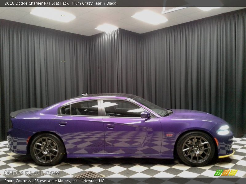 Plum Crazy Pearl / Black 2018 Dodge Charger R/T Scat Pack