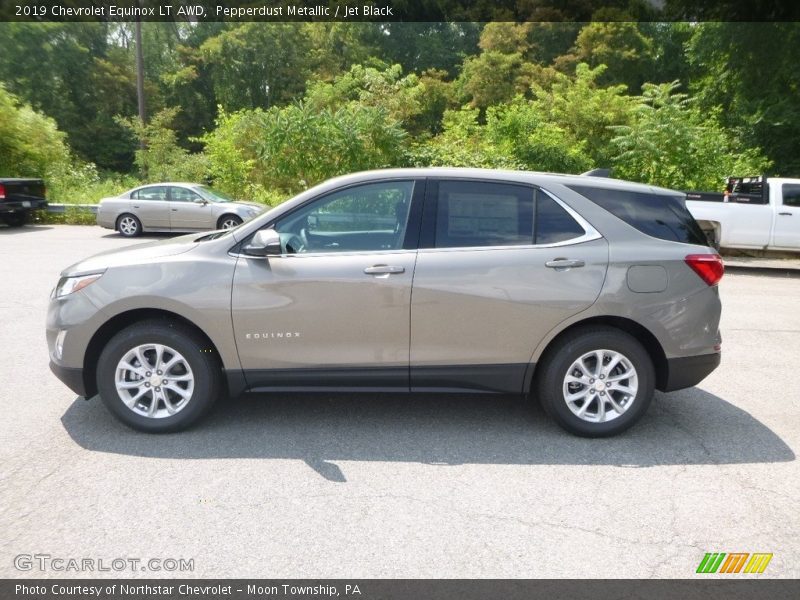 Pepperdust Metallic / Jet Black 2019 Chevrolet Equinox LT AWD