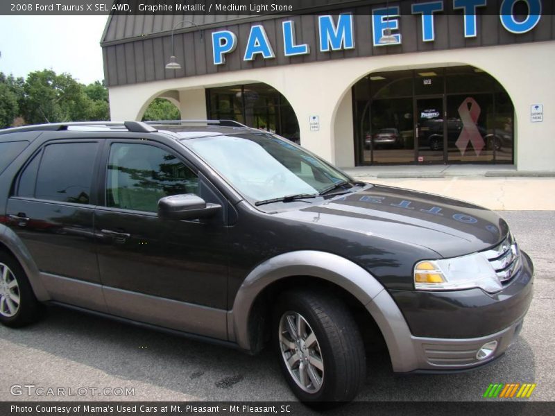 Graphite Metallic / Medium Light Stone 2008 Ford Taurus X SEL AWD
