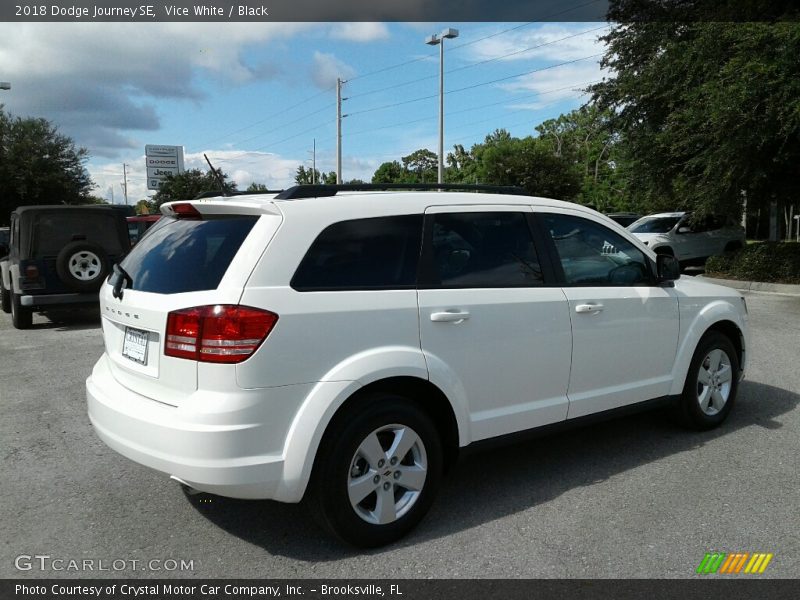 Vice White / Black 2018 Dodge Journey SE