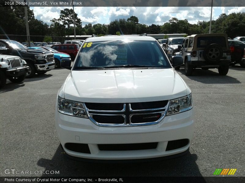 Vice White / Black 2018 Dodge Journey SE