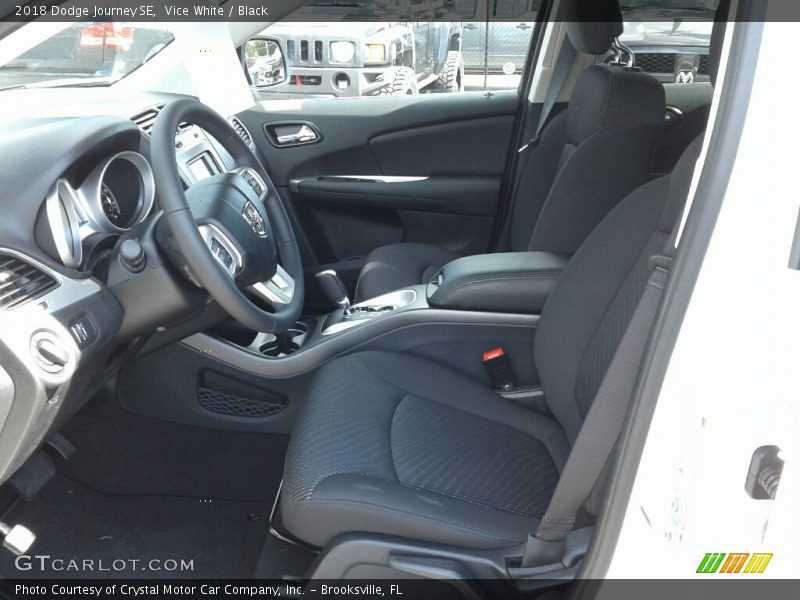 Vice White / Black 2018 Dodge Journey SE