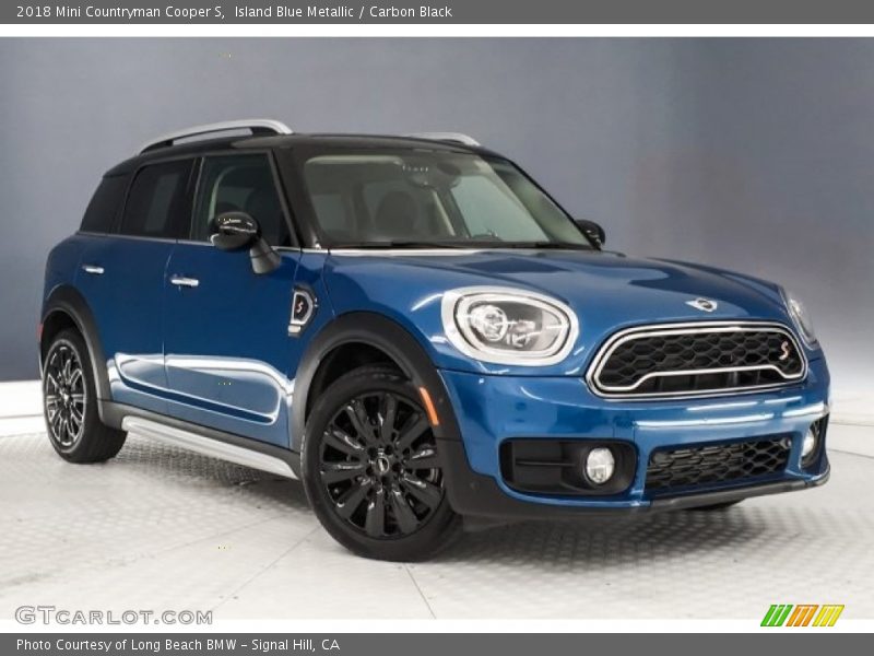 Island Blue Metallic / Carbon Black 2018 Mini Countryman Cooper S