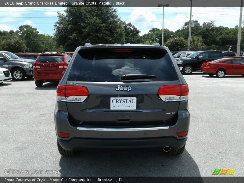 Granite Crystal Metallic / Black 2018 Jeep Grand Cherokee Limited