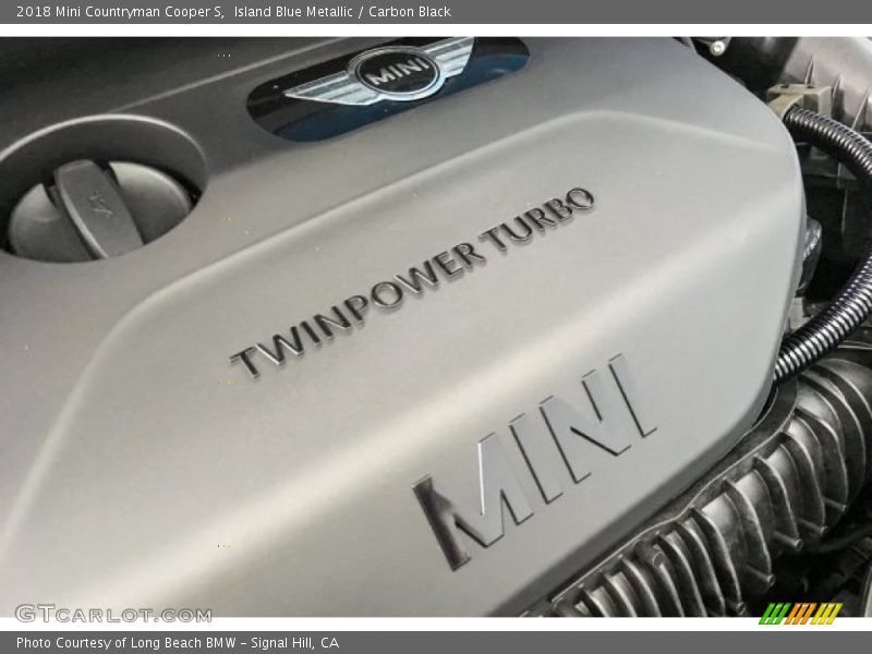 Island Blue Metallic / Carbon Black 2018 Mini Countryman Cooper S