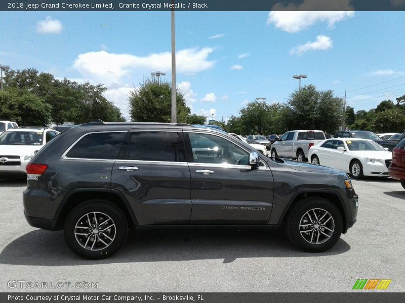 Granite Crystal Metallic / Black 2018 Jeep Grand Cherokee Limited