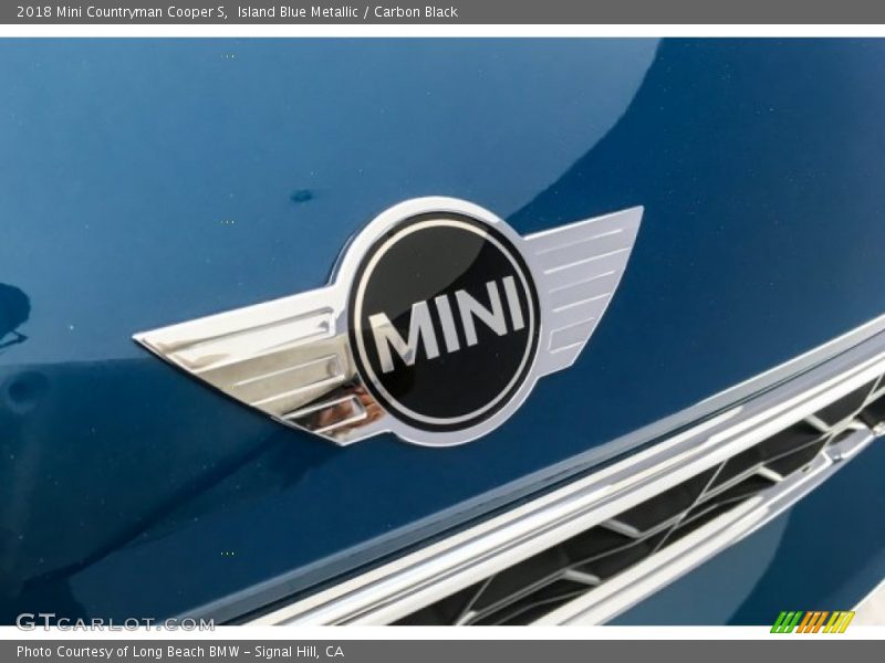 Island Blue Metallic / Carbon Black 2018 Mini Countryman Cooper S