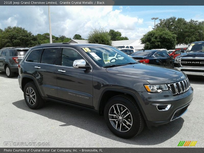 Granite Crystal Metallic / Black 2018 Jeep Grand Cherokee Limited