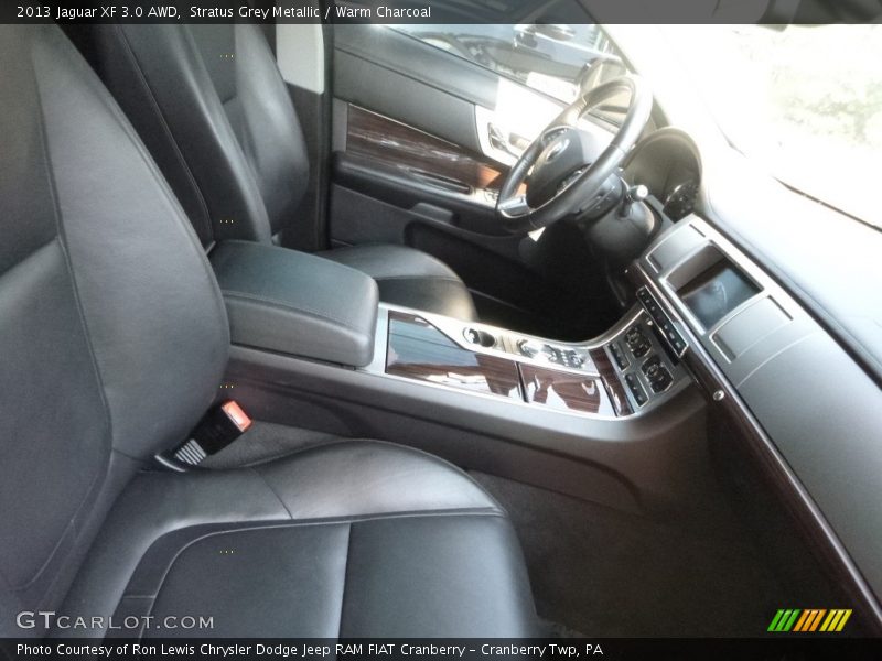 Stratus Grey Metallic / Warm Charcoal 2013 Jaguar XF 3.0 AWD