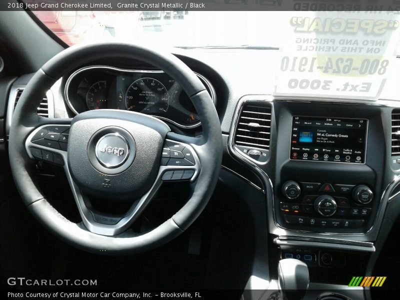Granite Crystal Metallic / Black 2018 Jeep Grand Cherokee Limited