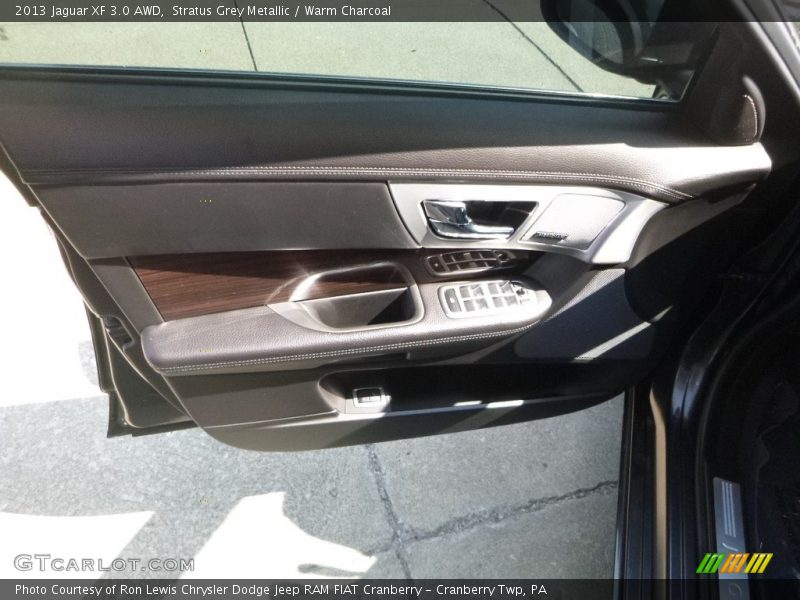 Stratus Grey Metallic / Warm Charcoal 2013 Jaguar XF 3.0 AWD