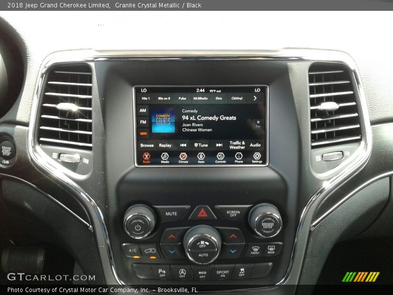 Granite Crystal Metallic / Black 2018 Jeep Grand Cherokee Limited
