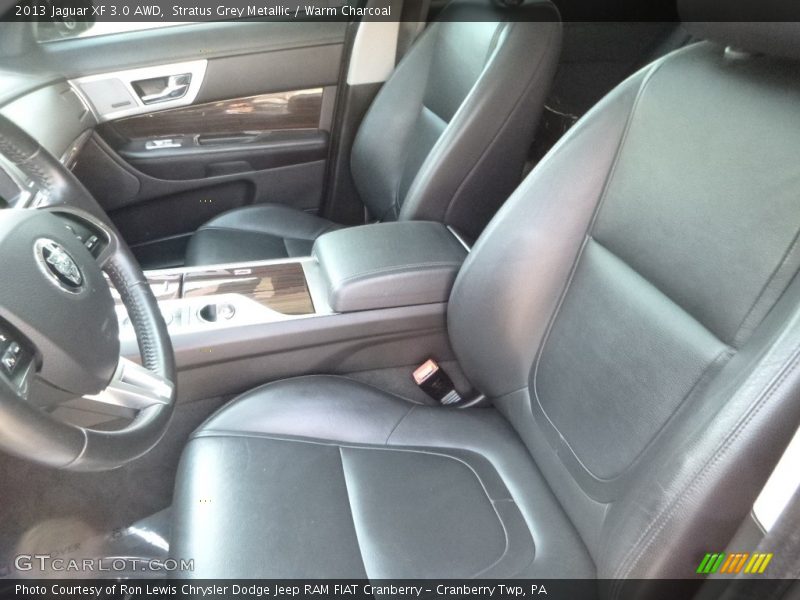 Stratus Grey Metallic / Warm Charcoal 2013 Jaguar XF 3.0 AWD