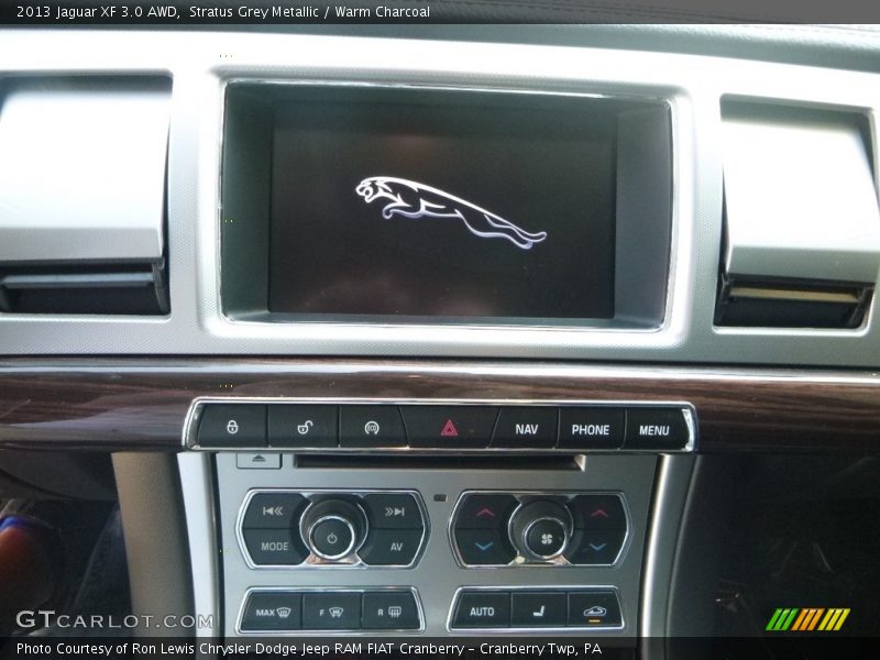 Stratus Grey Metallic / Warm Charcoal 2013 Jaguar XF 3.0 AWD