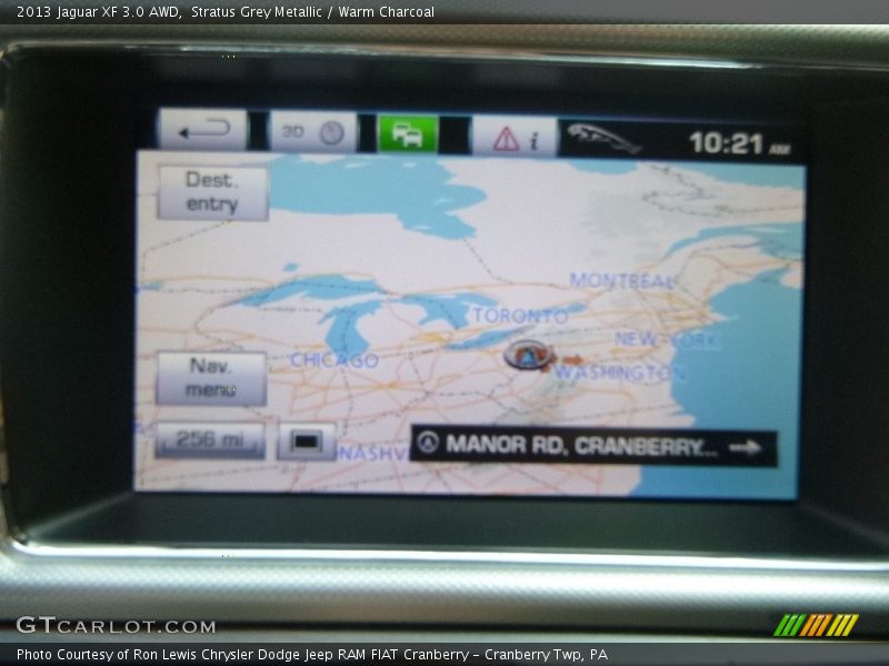 Stratus Grey Metallic / Warm Charcoal 2013 Jaguar XF 3.0 AWD