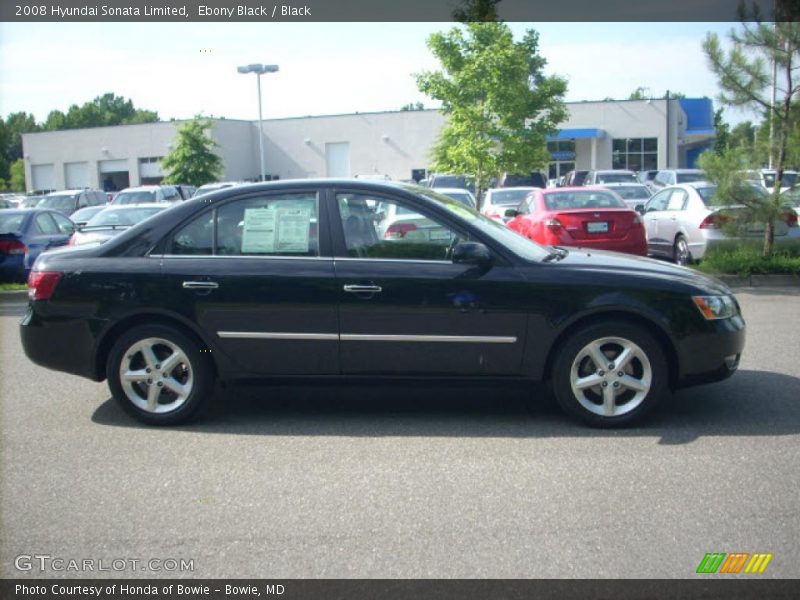Ebony Black / Black 2008 Hyundai Sonata Limited