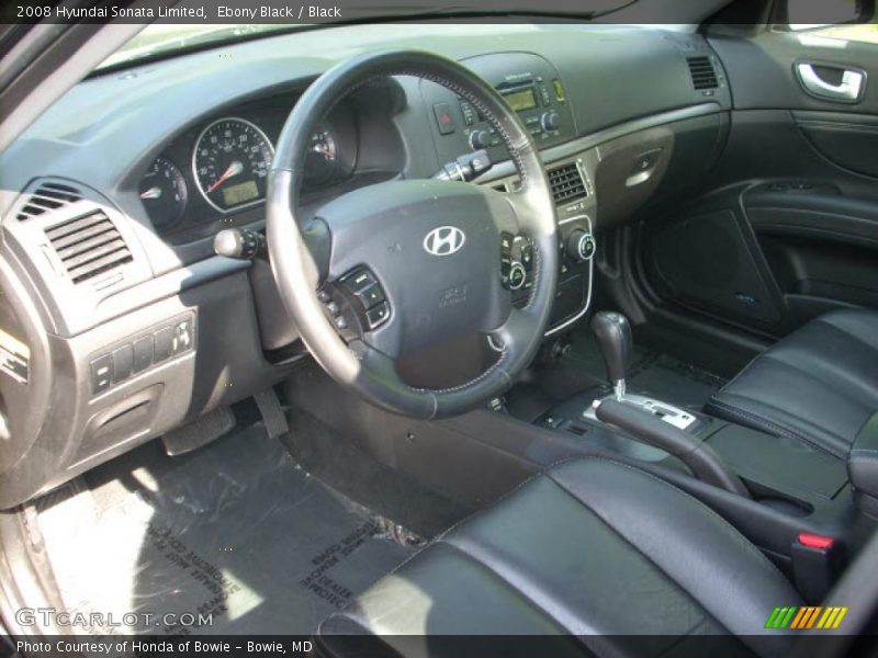 Ebony Black / Black 2008 Hyundai Sonata Limited