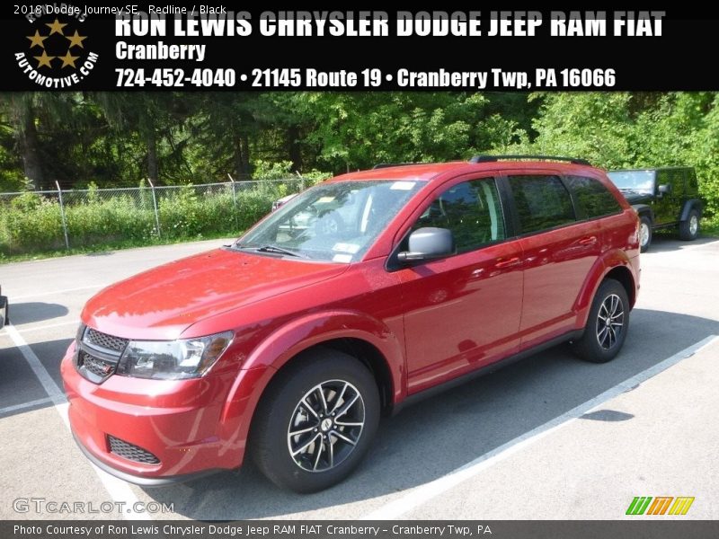 Redline / Black 2018 Dodge Journey SE