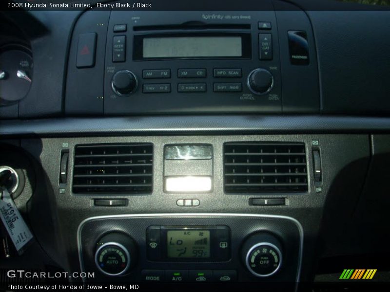 Ebony Black / Black 2008 Hyundai Sonata Limited