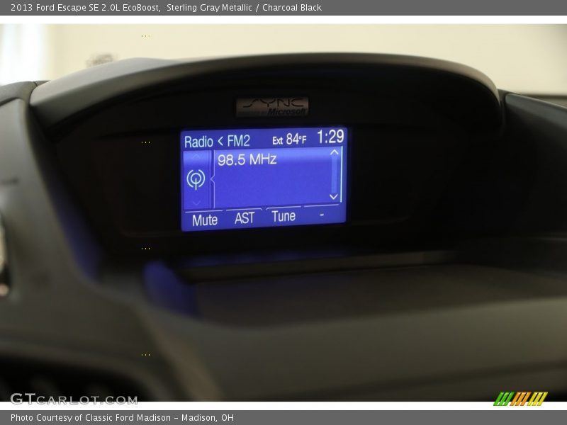 Sterling Gray Metallic / Charcoal Black 2013 Ford Escape SE 2.0L EcoBoost