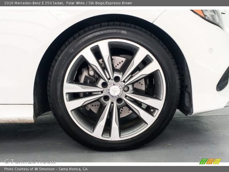 Polar White / Silk Beige/Espresso Brown 2016 Mercedes-Benz E 350 Sedan