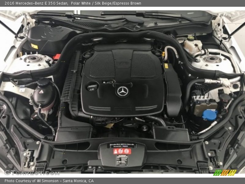 Polar White / Silk Beige/Espresso Brown 2016 Mercedes-Benz E 350 Sedan