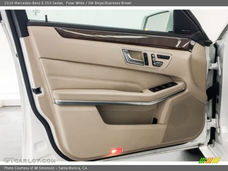 Polar White / Silk Beige/Espresso Brown 2016 Mercedes-Benz E 350 Sedan