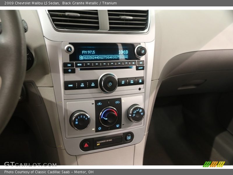 Black Granite Metallic / Titanium 2009 Chevrolet Malibu LS Sedan