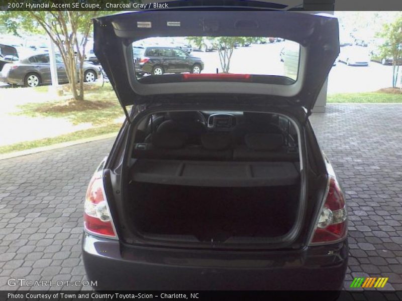 Charcoal Gray / Black 2007 Hyundai Accent SE Coupe